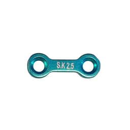 SK Surgicals Titanium Mini Bone Plates With Gap - 2.5mm (2 Holes) 205.200T (Pack of 2 )