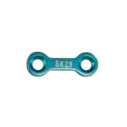 SK Surgicals Titanium Mini Bone Plates With Gap - 2.5mm (2 Holes) 205.200T (Pack of 2 )