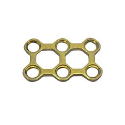 SK Surgicals Titanium Mini Bone Locking 3D Plates - 2mm (6 Holes) 300.600TL