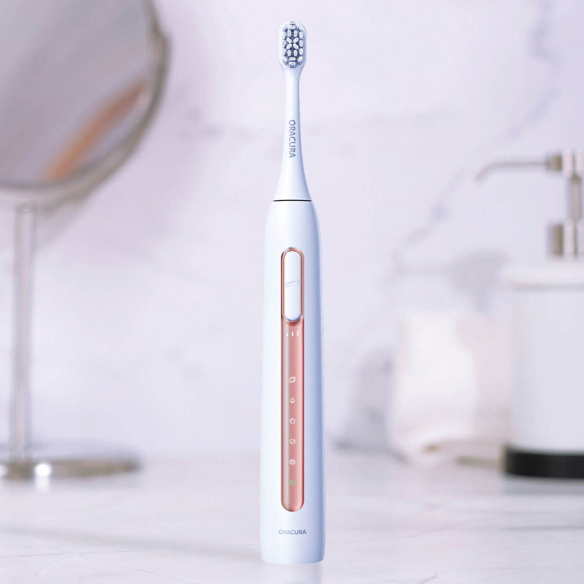 Oracura SB300 Sonic Smart Electric Rechargeable Toothbrush Peach (SB300PH)