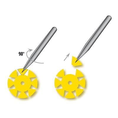 Indian Safety Memory Discs Yellow Pack of 10