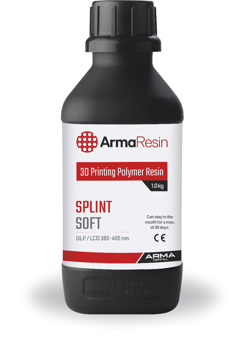 Arma Dental 3D Printing Resin - Splint Soft (1 KG) - Transparent