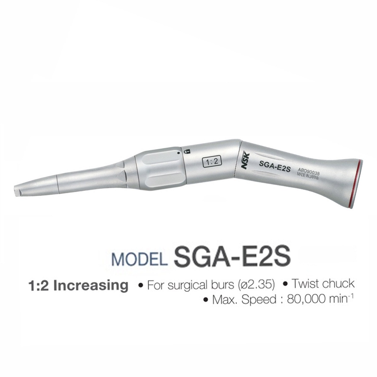 NSK SGA-E2S Micro Surgery Contra-Angle Handpiece (H265)