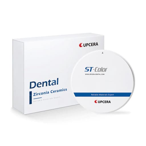 Upcera Dental Zirconia Blanks ST Pre-Shaded/ST Color A1 Shade- D98-12mm