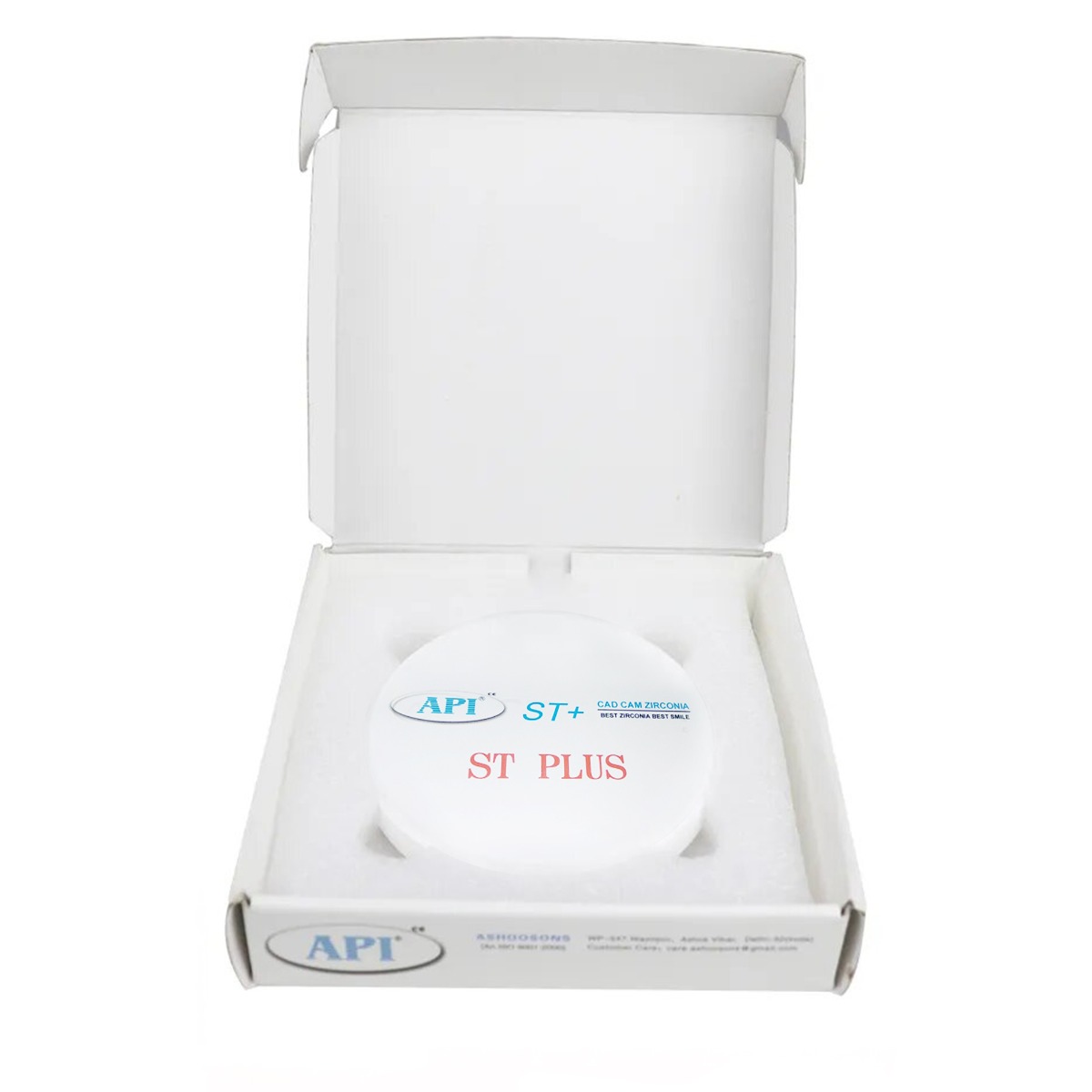 API Zirconia Dental Ceramics Blank White (ST Plus Series)