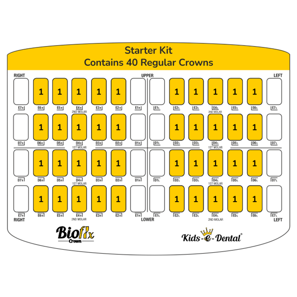 Kids-e-Dental Bioflx Posterior Crown Kits