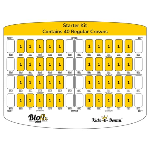Kids-e-Dental Bioflx Posterior Crown Kits