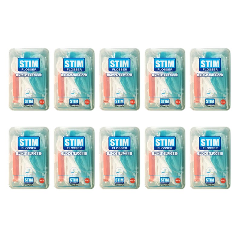 Stim Flosser Pack Of 10 Box (1 Box Contains 40Pcs)