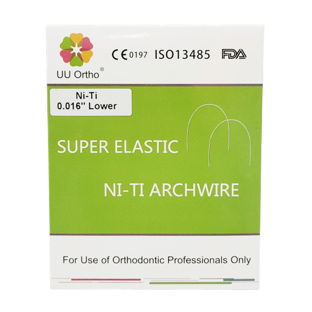 UU Ortho Super Elastic NiTi Archwires Round #Lower 016 Pk/10
