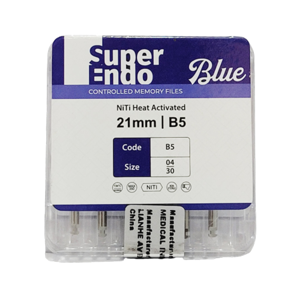 SuperEndo Blue Files 21mm #04/30 (B5) Pack of 6