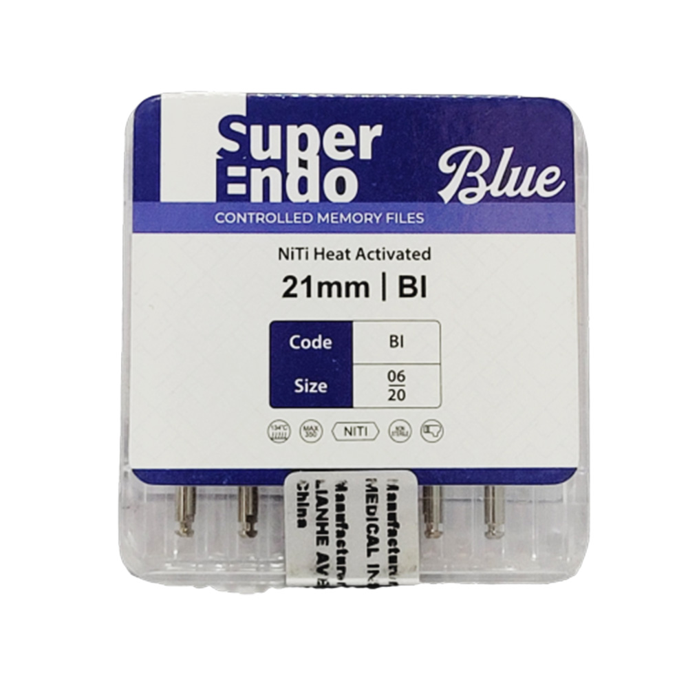 SuperEndo Blue Files 21mm (Pack of 6)