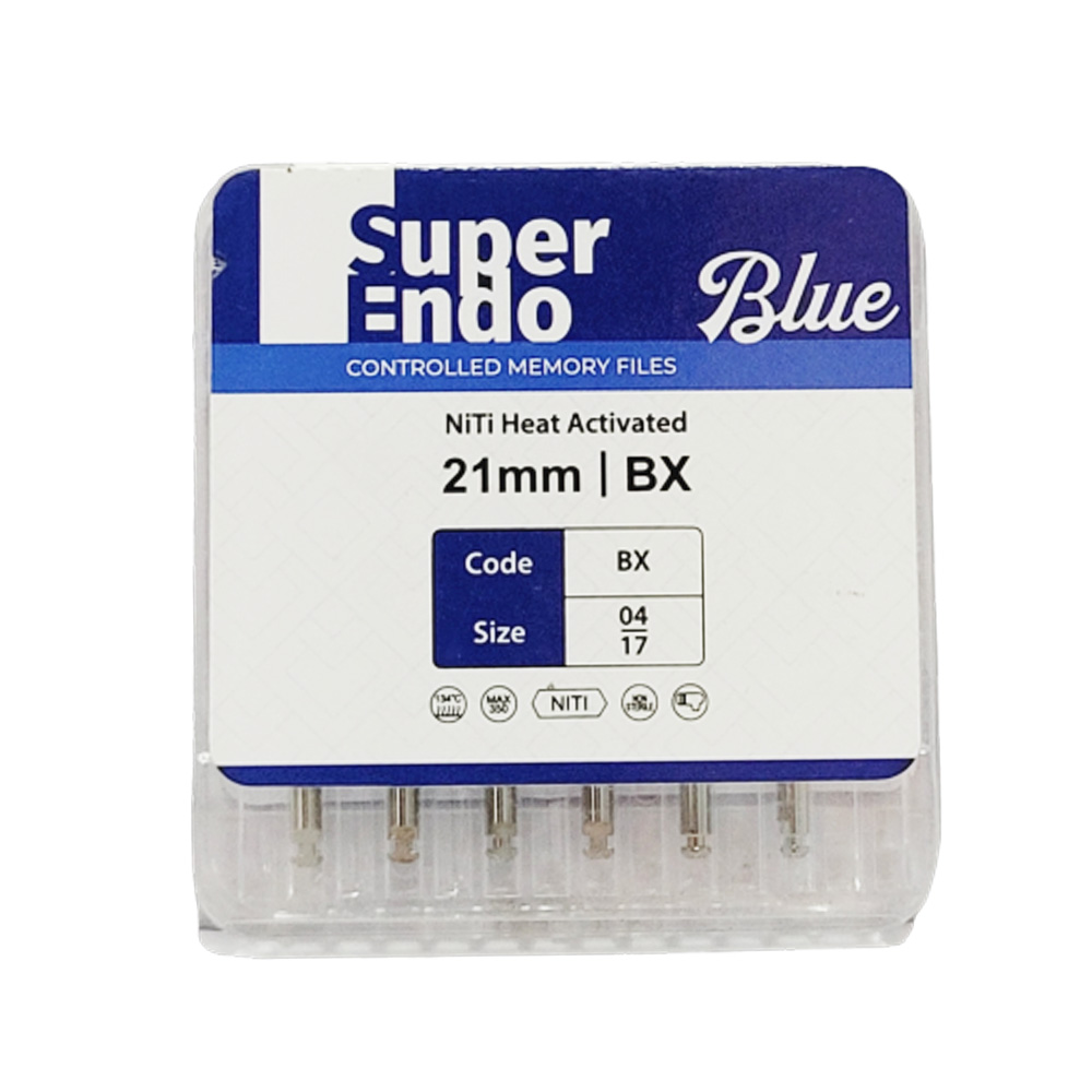 SuperEndo Blue Files 21mm (Pack of 6)