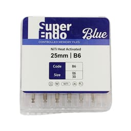 SuperEndo Blue Files 25mm #06/30 (B6) Pack of 6