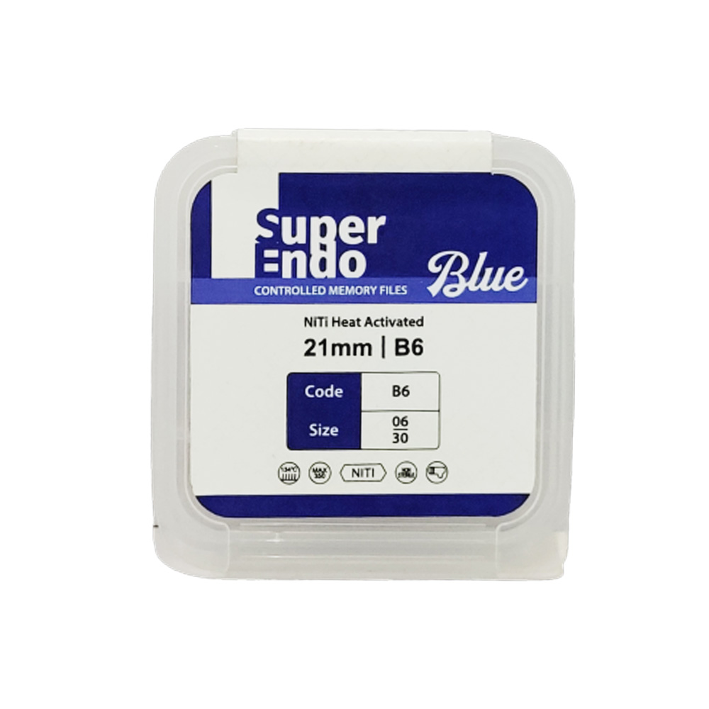 SuperEndo Blue Files 21mm (Pack of 6)