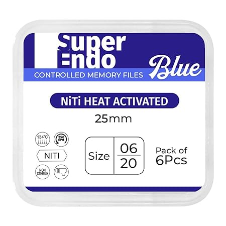 SuperEndo Blue Files 25mm #06/20 (Pack of 6)