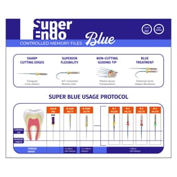 SuperEndo Blue Files 25mm (Pack of 6)