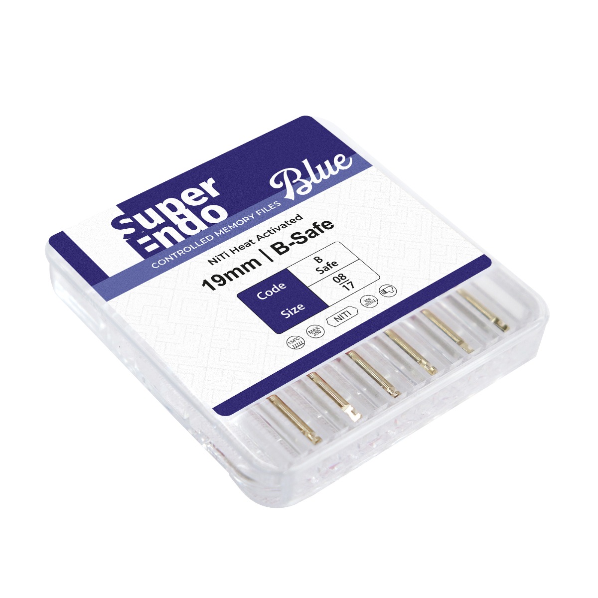 SuperEndo Blue Files 25mm (Pack of 6)