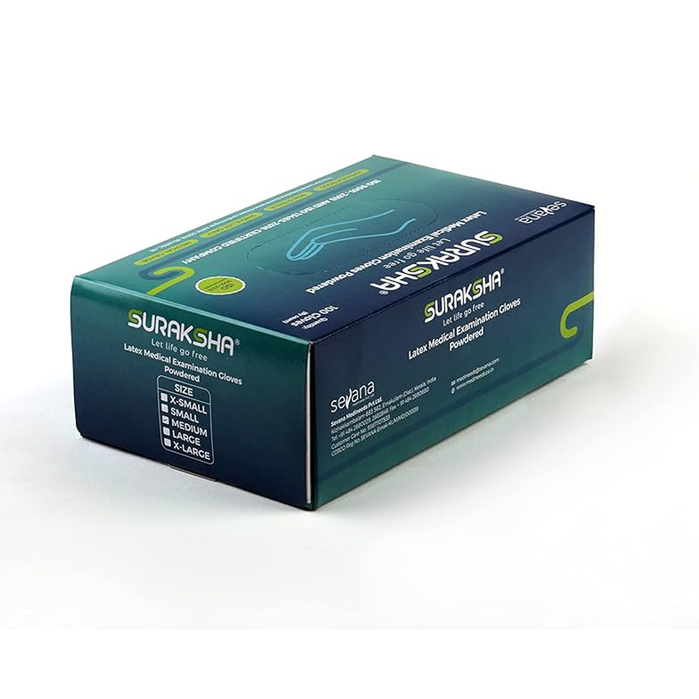 Suraksha Latex Medical Examination Gloves    