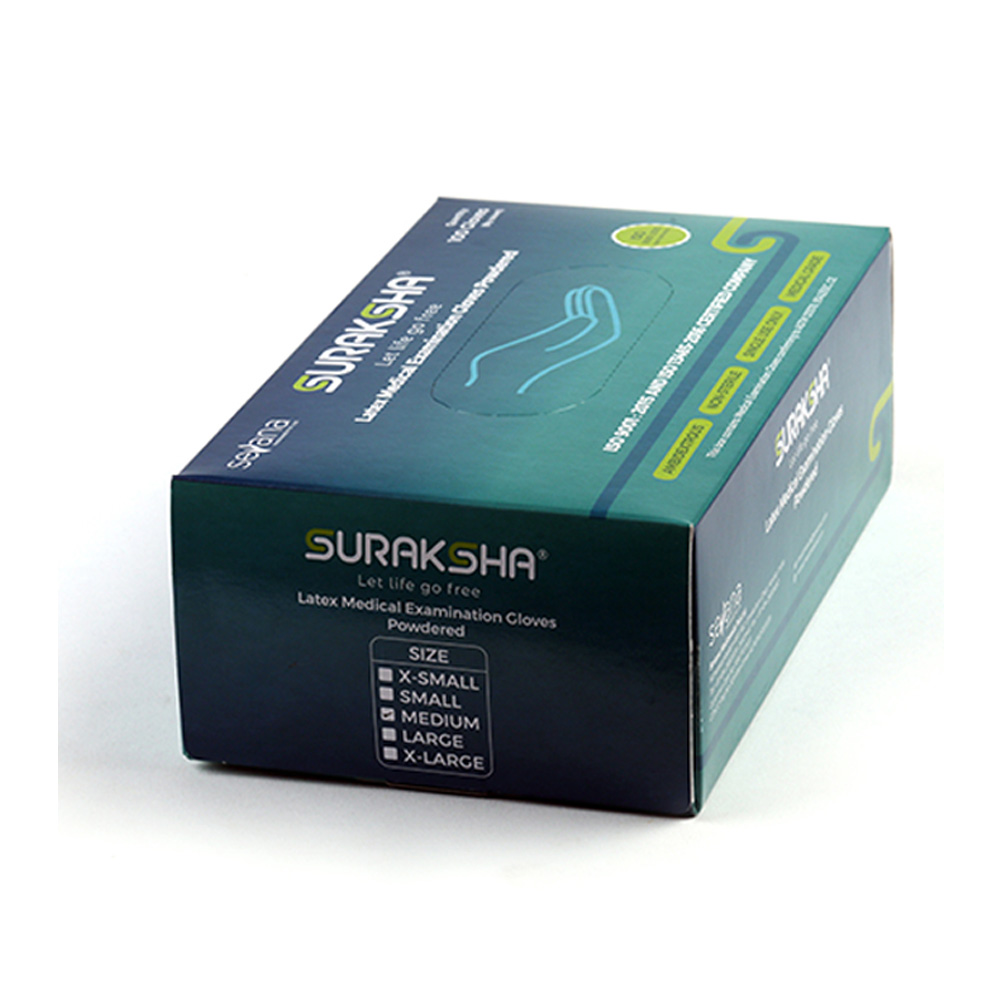 Suraksha Latex Medical Examination Gloves    