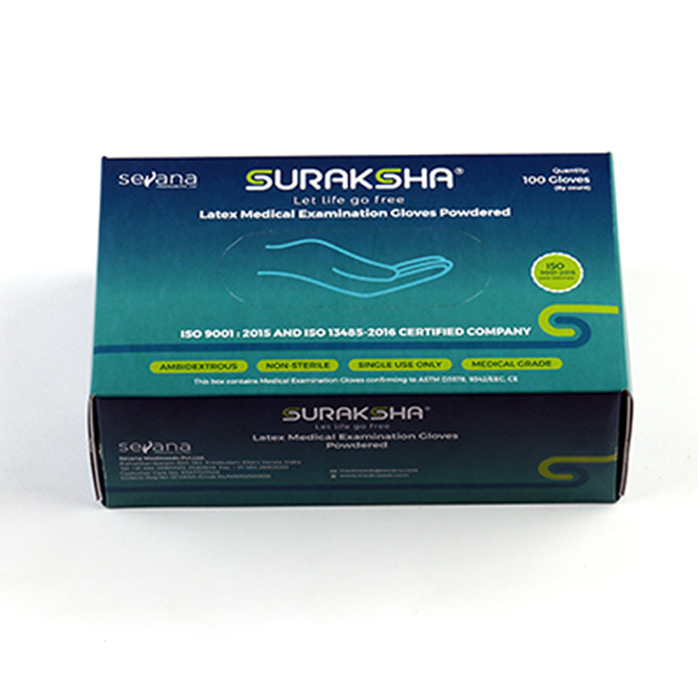 Suraksha Latex Medical Examination Gloves    