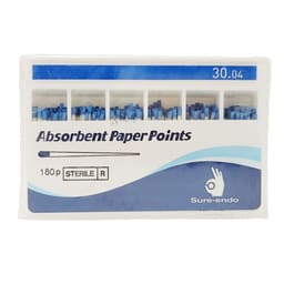 Sure Endo Paper Points Length Marked - 4% #30 (Pack of 180)