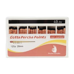 Sure Endo Gutta Percha Length Marked - 6% #40 (Pack of 120)