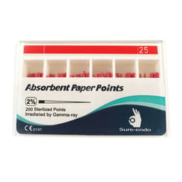 Sure Endo Paper Points - 2% (Pack of 200) - 7