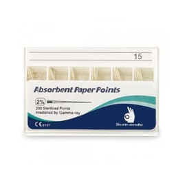 Sure Endo Paper Points - 2% #15 (Pack of 200)