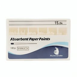 Sure Endo Paper Points Length Marked - 4% #15 (Pack of 180)