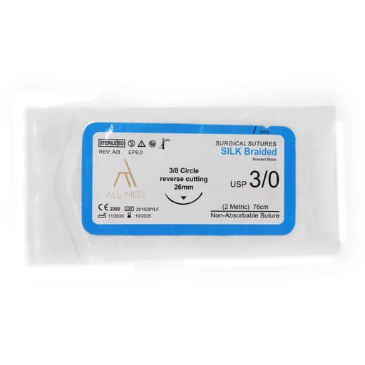 All Med Silk Surgical Sutures