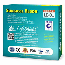 LifeShield Sterile BP Surgical Blades (Pack of 100) - 2