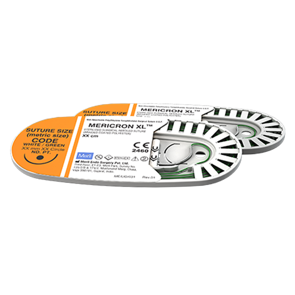 Meril Mericron XL #2-0 Polyester Suture