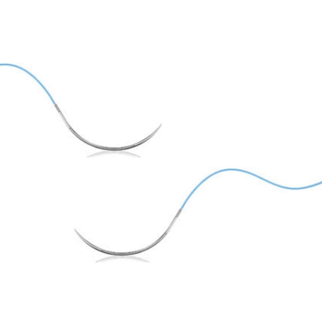 Healthium Trulon #1 Monofilament Polyamide Non- Absorbable Suture (SN 3338)