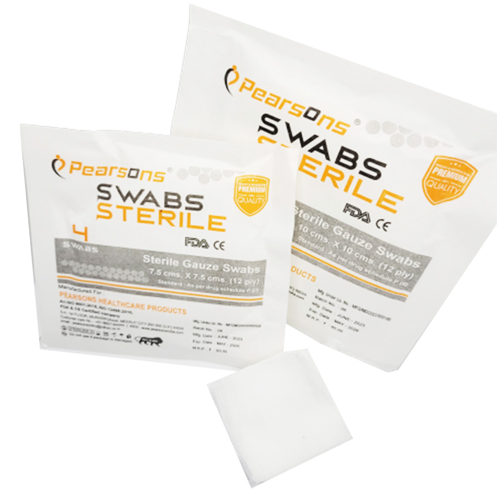 Pearsons Sterile Gauge Swabs (Pack of 10) (4/Pk)