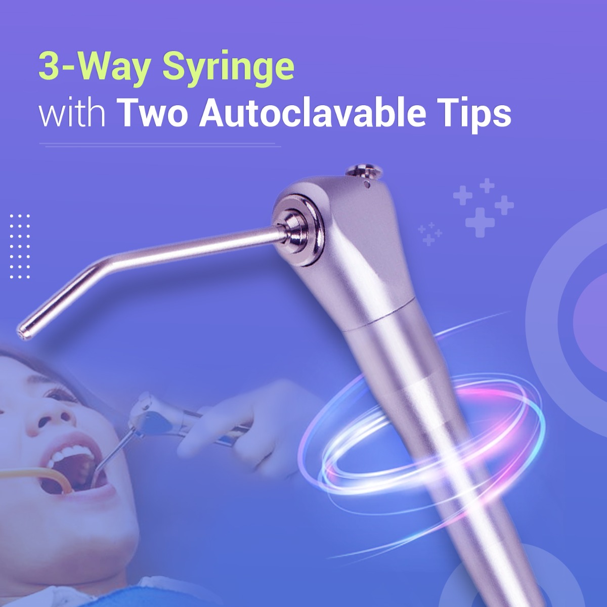 Waldent 3-Way Syringe - Standard