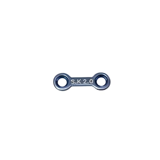 SK Surgicals Titanium Mini Bone Plates With Gap - 2mm (Pack of 2)
