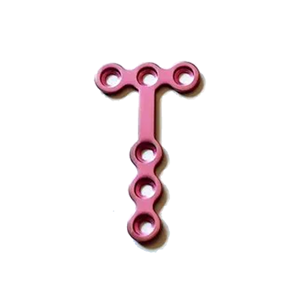 SK Surgicals Titanium Mini Bone Plates T Shape With Gap - 1.5mm