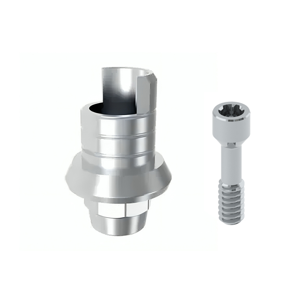 Mediden Dio-UF Regular Compatible Titanium Ti-base Abutment With Screw 4mm - Hex (TB-H-32)