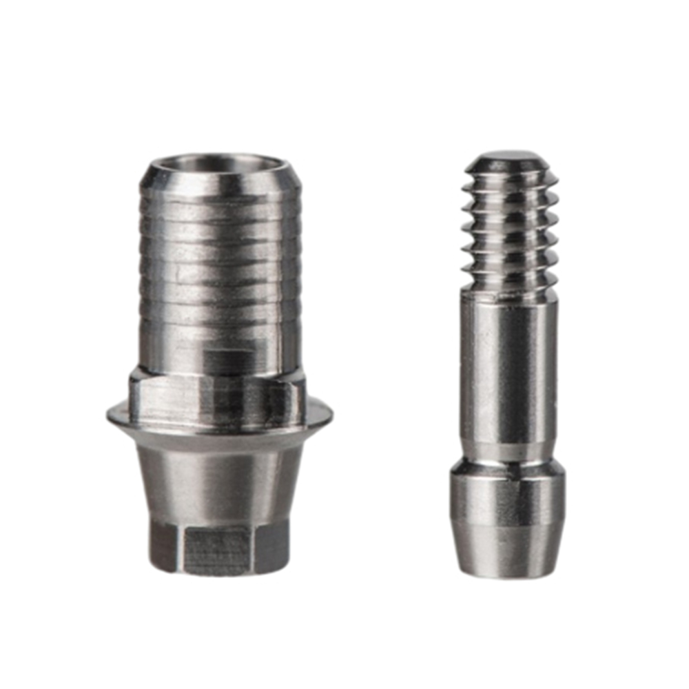 Mediden Osstem TS Regular Compatible Titanium Ti-base Abutment With Screw 4mm - Hex (TB-H-58)