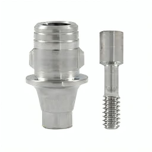Mediden Israeli Compatible Titanium Ti-base Abutment With Screw 4mm - Hex (TB-H-98)