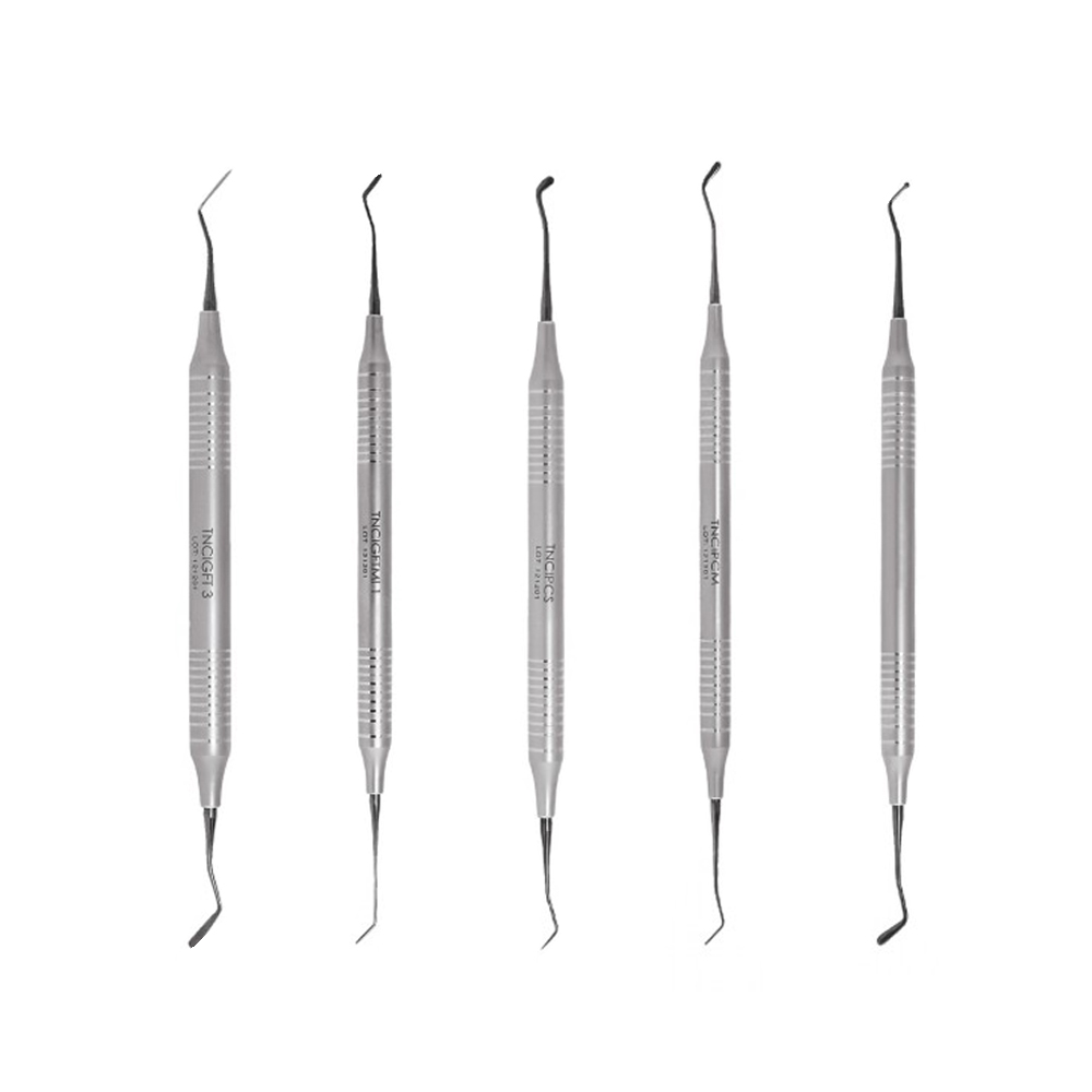 GDC Teflon Coated Composite Instrument Anterior Set Of 5 Pcs In Pouch (CIAP5)