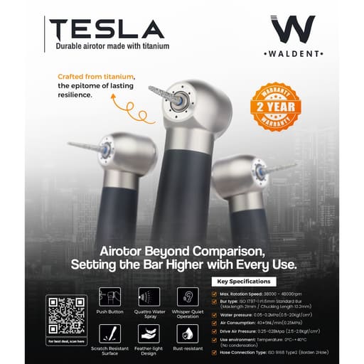 Waldent Tesla Airotor Standard Head And Accessories