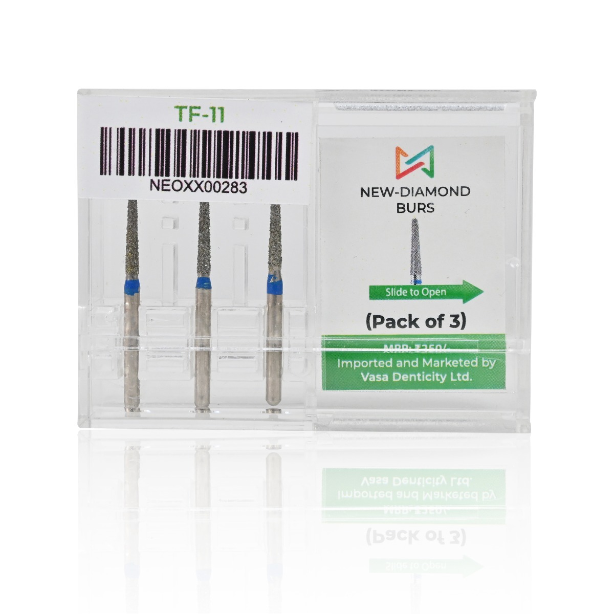 NewDiamond Taper Fissure Diamond Bur -TF ( Pack Of 3)