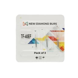 NewDiamond Taper Fissure FG Diamond Bur TF-40EF ( Pack Of 3)