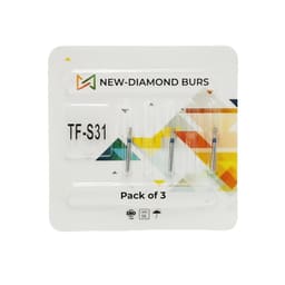 NewDiamond Taper Fissure FG Diamond Bur TF-S31 ( Pack Of 3)
