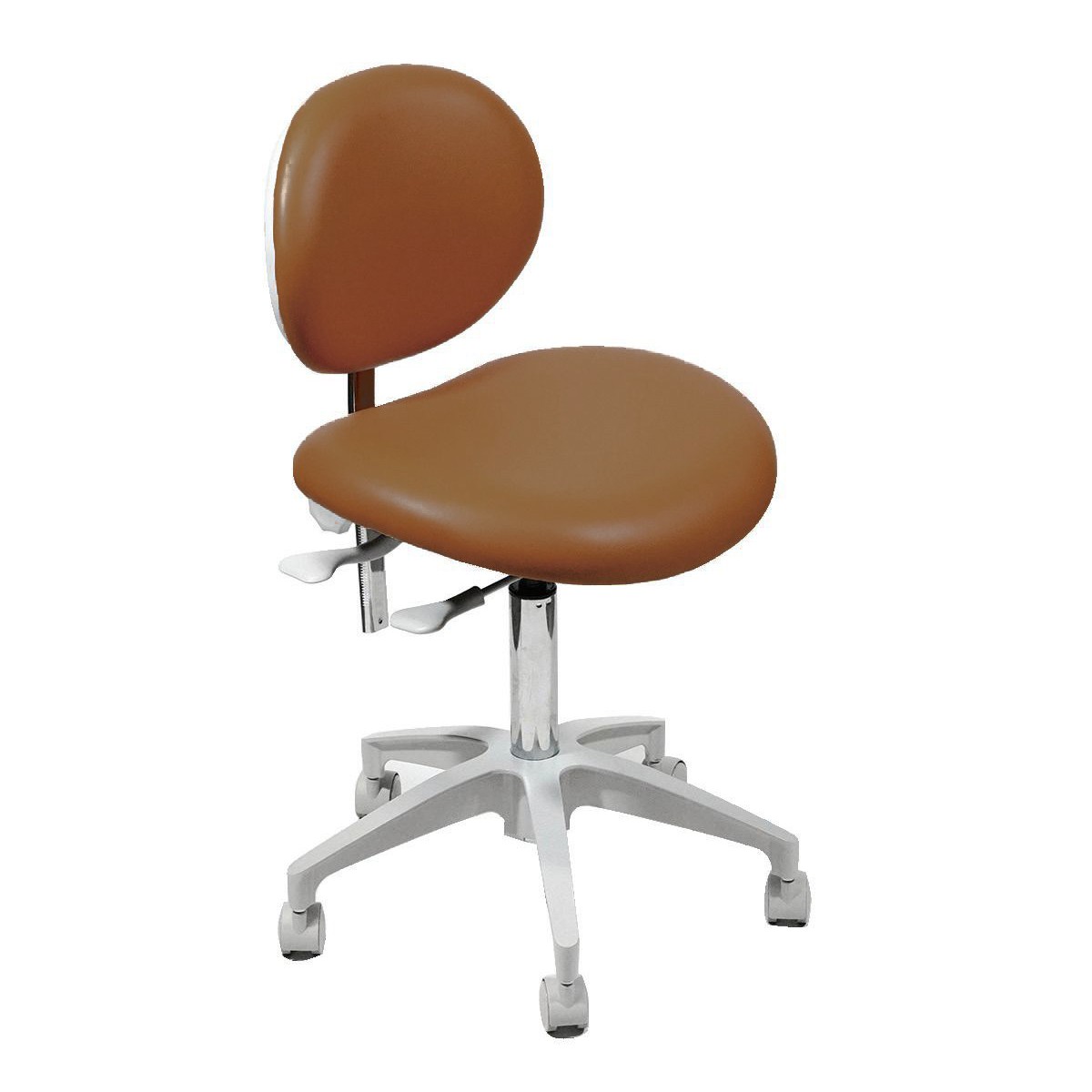 Sparedent Dental Stool With Backrest and Metal Base
