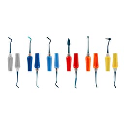 GDC Composite Instrument Titanium Blue Silicone Handle Set of 6     