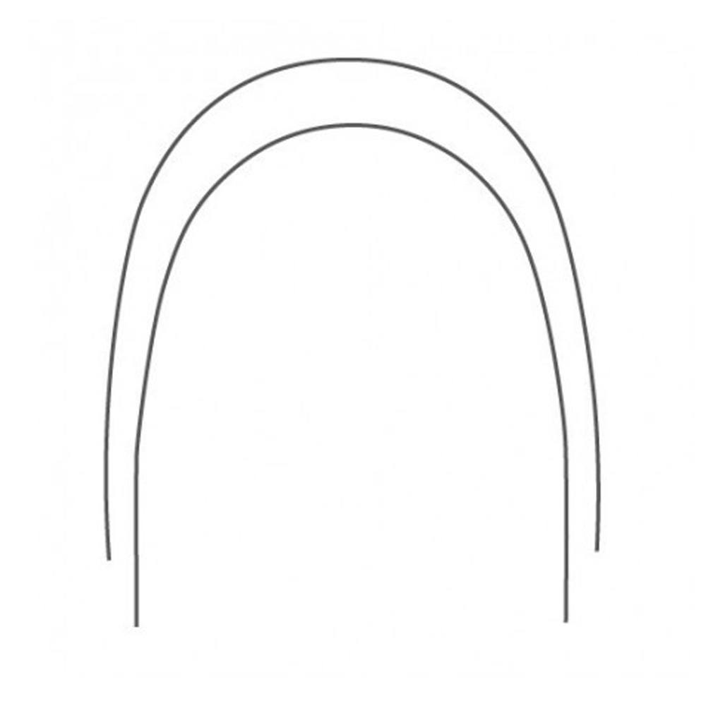 OrthoDent Titanium Molybdenum Archwires Euro / Oval Form Lower Rectangular 0.016"x 0.022"