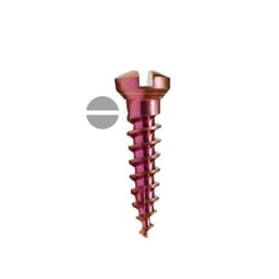 SK Surgicals Titanium Single Slot Screws - 1.5mm x 6mm (1506T) (Pack of 5 )