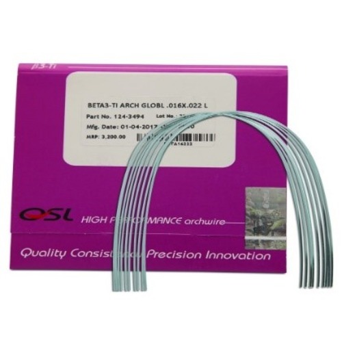 OSL Beta-Titanium Ovoid Form Archwires - Rectangular